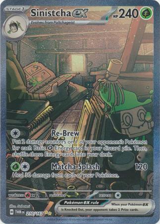 Pokemon Singles - Sinistcha ex Illistration Rare Three Kingdoms Games Pokemon Singles - Sinistcha ex Illistration Rare Three Kingdoms Games