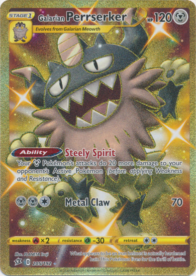 galarian perrserker pokemon card Pokemon Singles