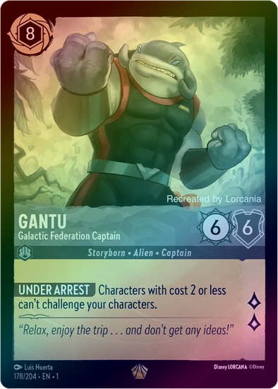 Lorcana Singles - Gantu Galactic Federation Captain (Foil) Three Kingdoms Games Lorcana Singles - Gantu Galactic Federation Captain (Foil) Three Kingdoms Games