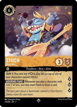 Lorcana Singles - Stitch Rock Star