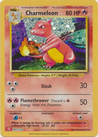 Pokemon Singles - Charmeleon Holo Promo (Classic Collection)