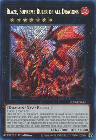 YuGiOh Singles - Blaze, Supreme Ruler of All Dragons