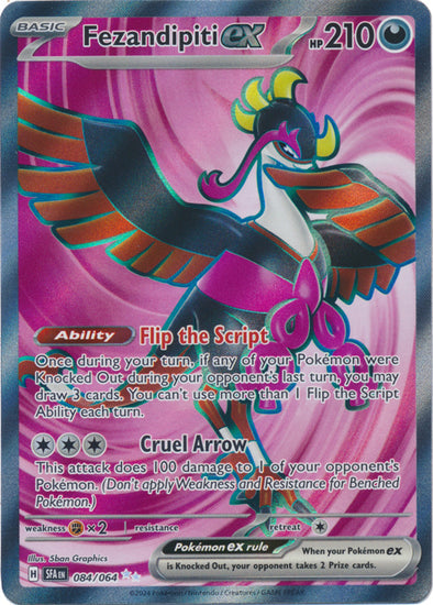 Pokemon Singles - Fezandipiti EX Full Art Ultra Rare
