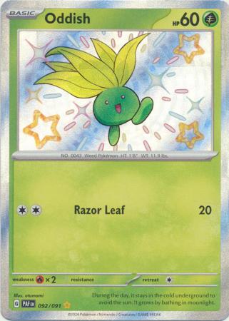 Pokemon Singles - Oddish Shiny Rare