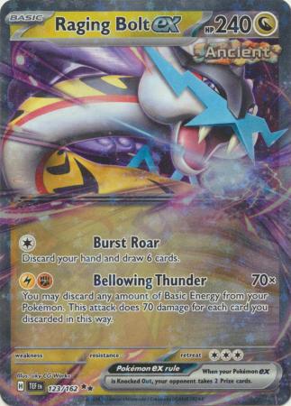 Pokemon Singles - Raging Bolt EX Double Rare