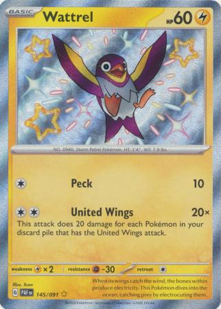 Pokemon Singles - Wattrel Shiny Rare