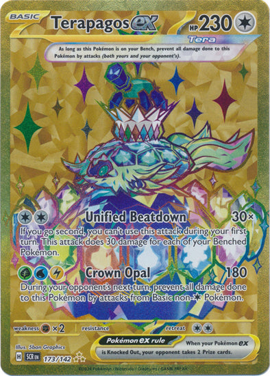 Pokemon Singles - Terapagos EX Hyper Rare