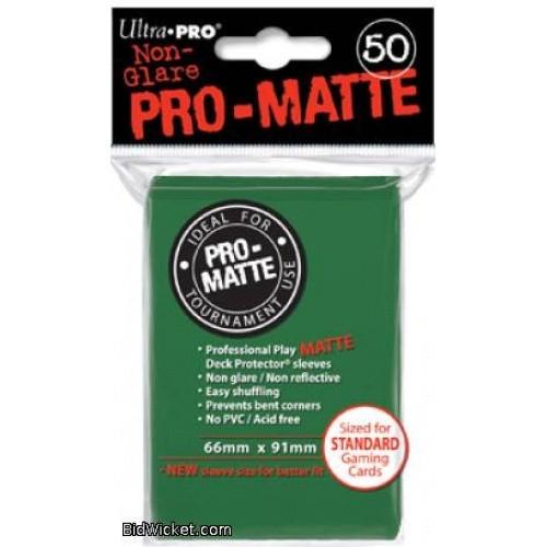 UltraPRO 50ct Deck Protector Pro Matte Standard Green