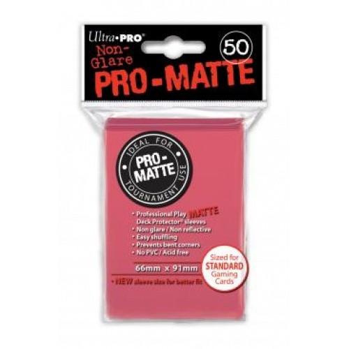 UltraPRO 50ct Deck Protector Pro Matte Standard Fuchsia