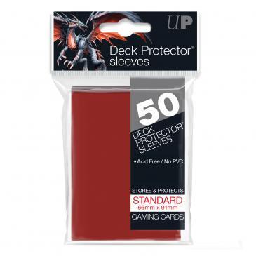 UltraPRO 50ct Deck Protector Standard Red