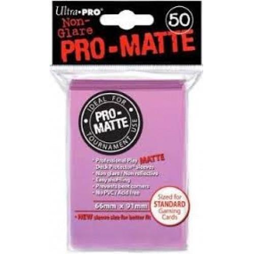 UltraPRO 50ct Deck Protector Pro Matte Standard Pink