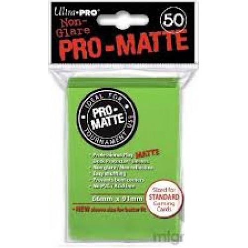 UltraPRO 50ct Deck Protector Pro Matte Standard Lime Green