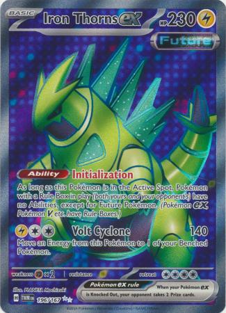 Pokemon Singles - Iron Thorns ex Full Art Ultra Rare