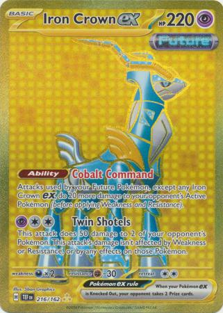 Pokemon Singles - Iron Crown EX Gold Secret Rare