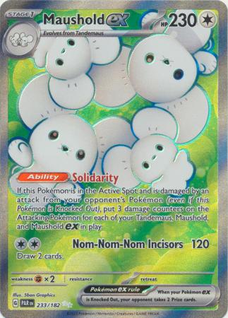 Pokemon Singles - Maushold ex Full Art Ultra Rare