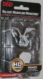 D&D Unpainted Minis WV10 Blue Dragon Wyrmling