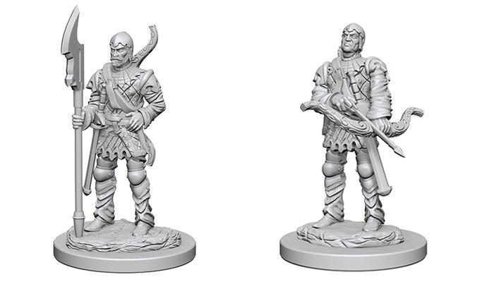 Pathfinder Unpainted Minis WV 4 Town Guards