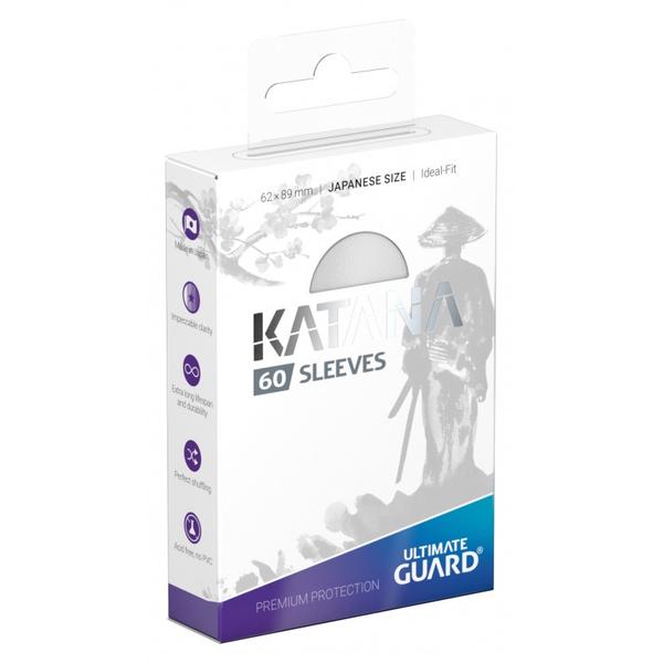 UG Sleeves Katana Japanese Size White 60ct
