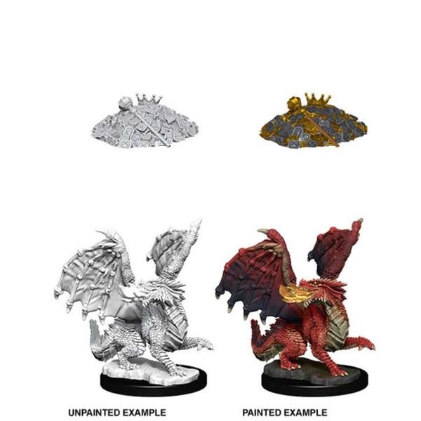 D&D Unpainted Minis WV10 Red Dragon Wyrmling