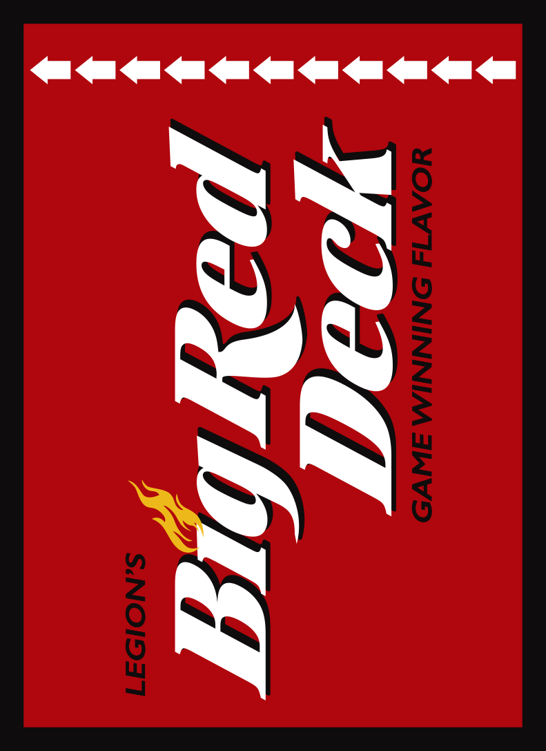 Legion Sleeve Double-Matte Big Red Deck