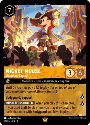 Lorcana Singles - Mickey Mouse Musketeer Captain