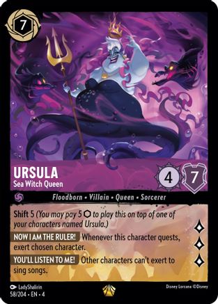 Lorcana Singles - Ursula Sea Witch Queen
