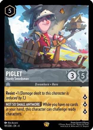 Lorcana Singles - Piglet Sturdy Swordsman