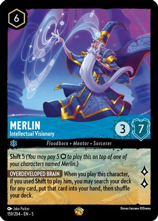 Lorcana Singles - Merlin Intellectual Visionary