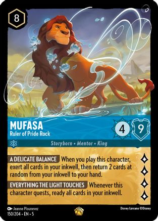 Lorcana Singles - Mufasa Ruler of Pride Rock