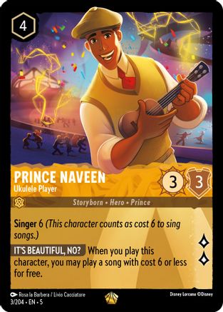 Lorcana Singles - Prince Naveen Ukelele Player