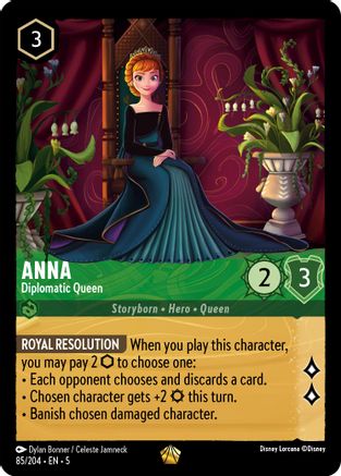 Lorcana Singles - Anna Diplomatic Queen