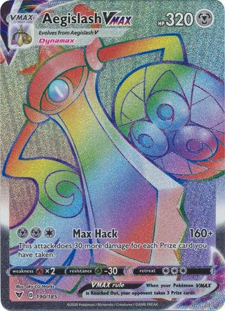 Pokemon Singles - Aegislash VMAX Hyper Rare
