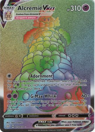 Pokemon Singles - Alcremie VMAX Hyper Rare