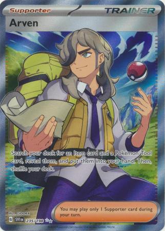 Pokemon Singles - Arven Full Art Ultra Rare
