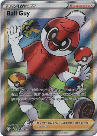 Pokemon Singles - Ball Guy Full Art Ultra Rare