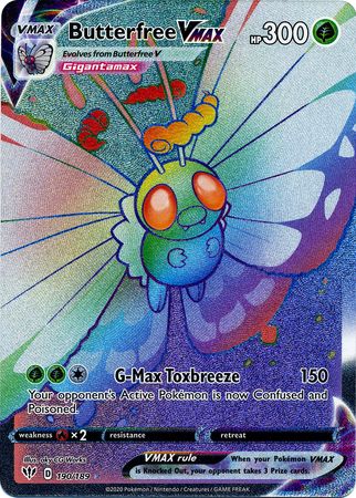 Pokemon Singles - Butterfree VMAX Hyper Rare