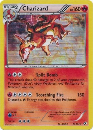 Pokemon Singles - Charizard - 19/113 Alternate Holo - Promo