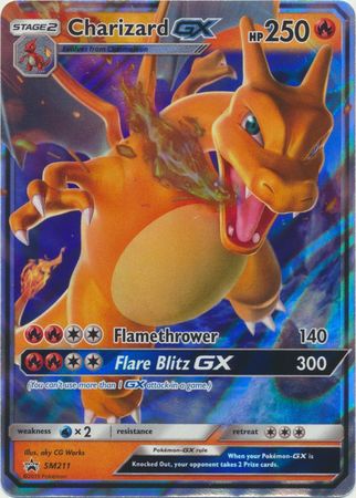 Pokemon Singles - Charizard GX Ultra Rare - SM211 Promo