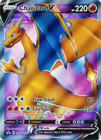 Pokemon Singles - Charizard V Full Art Promo