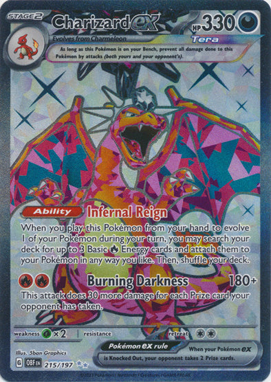 Pokemon Singles - Charizard ex Full Art