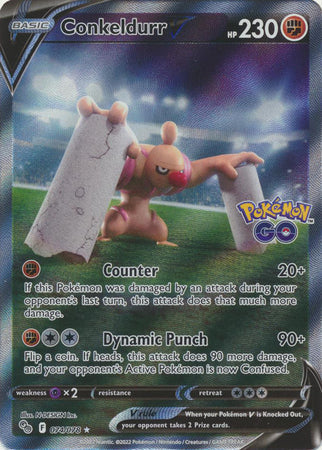 Pokemon Singles - Conkeldurr V Alternate Art Ultra Rare