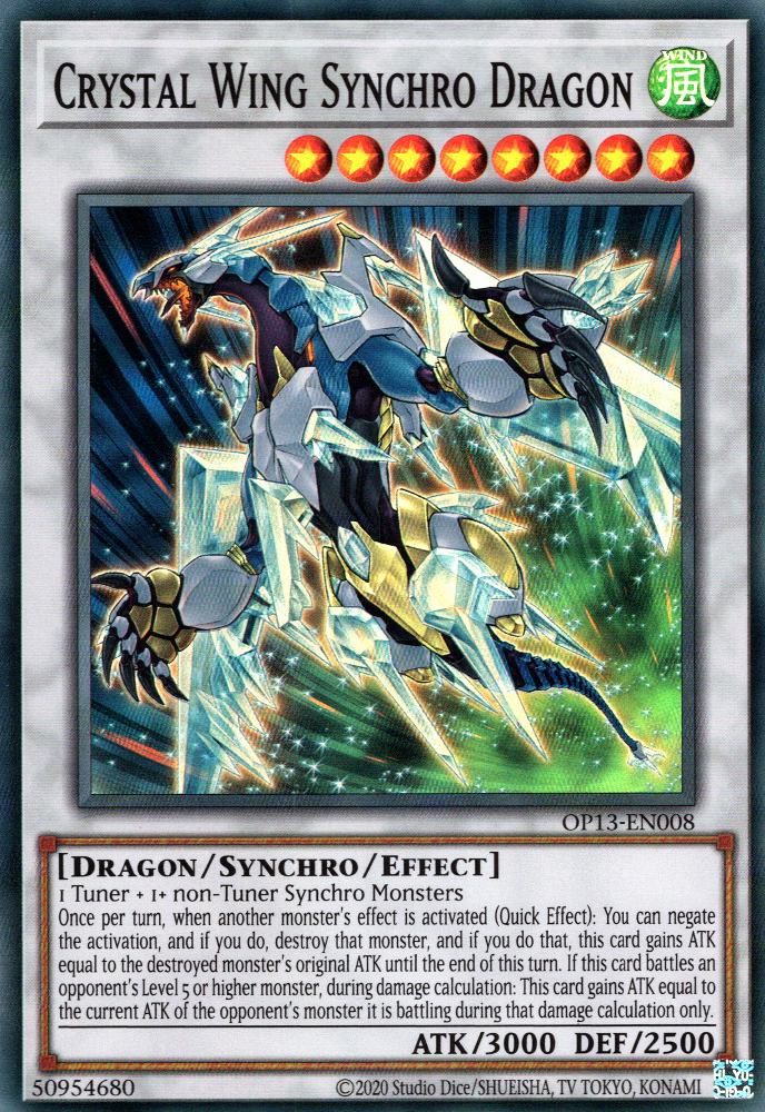 YuGiOh Singles - Crystal Wing Synchro Dragon