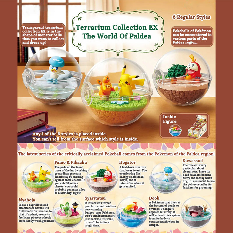 Pokmon World Of Paldea Terrarium Collection by RE-MENT