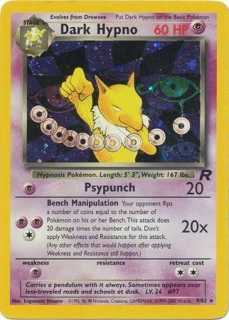 Pokemon Singles - Dark Hypno Holo Rare