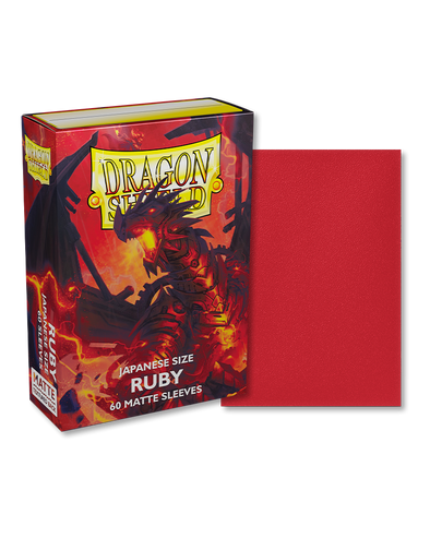 Dragon Shield - Japanese Matte Ruby 60ct Sleeves