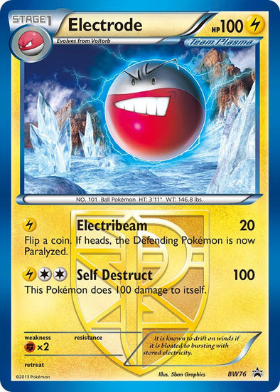 Pokemon Singles - Electrode Holo Promo