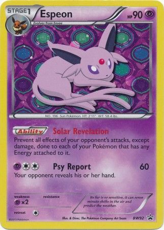 Pokemon Singles - Espeon Holo Promo