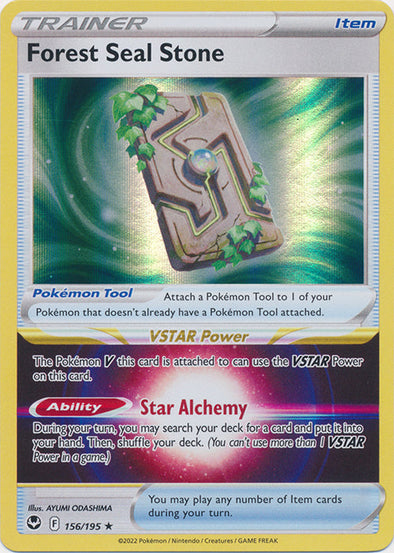 Pokemon Singles - Forest Seal Stone Holo Rare