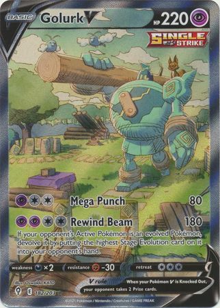 Pokemon Singles - Golurk V Alternate Art Ultra Rare