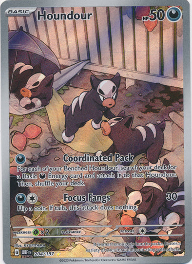 Pokemon Singles - Houndour Illustration Rare